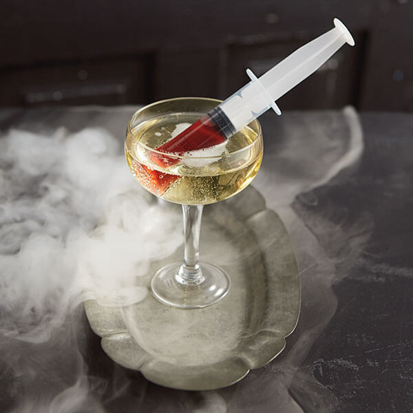 Creepy Halloween Cocktails & Garnish Ideas: Blood Draw