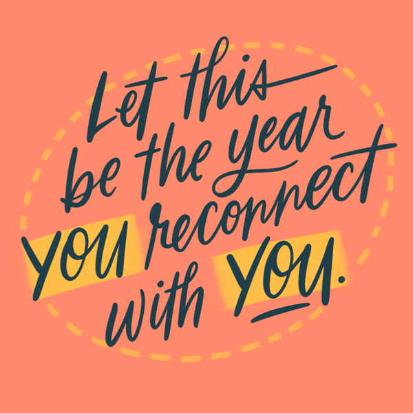 A lettered quote that reads, 