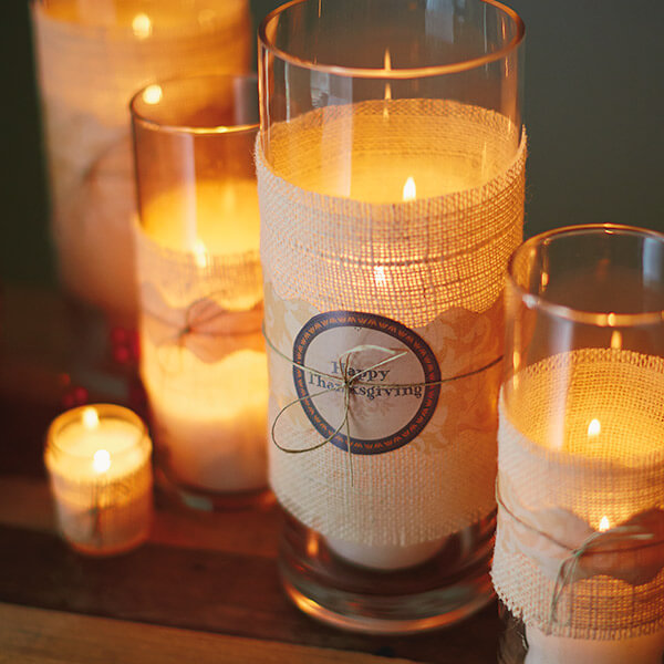 wrapped centerpiece thanksgiving crafts