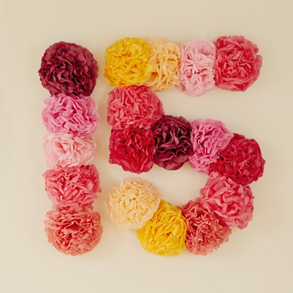 15 in flowers