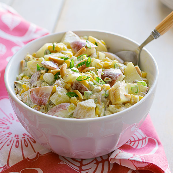 Potato Salad Recipe with Toasted Almonds