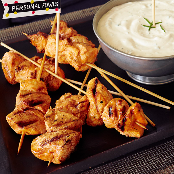 Buffalo chicken kabobs