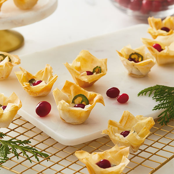 Baked Brie Phyllo Tarts