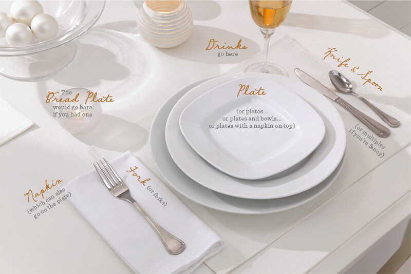 Casual Place Setting - Table guide