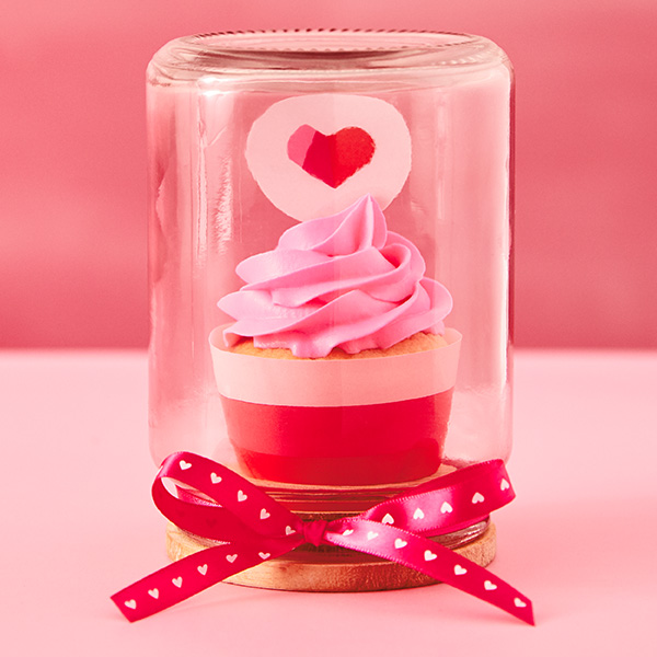 Love on Display Valentine Cupcake