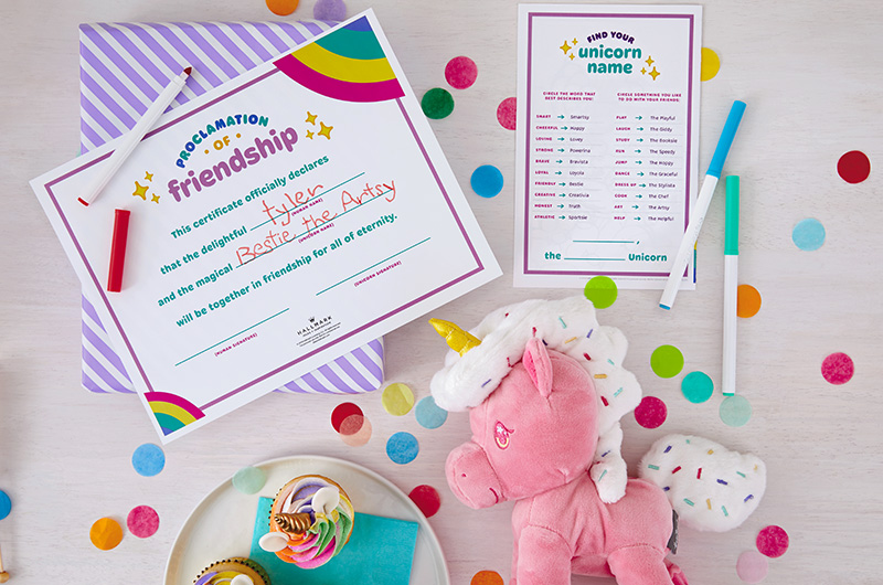 Party favor [free download] for Unicorn Party