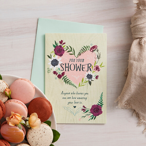 Bridal shower card
