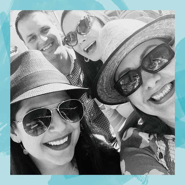 Friends taking a selfie