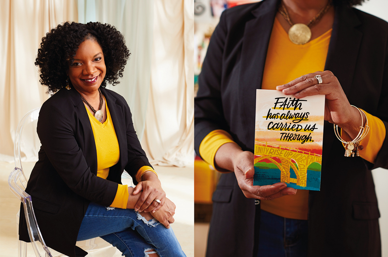 Editorial Director Dierdra (“Dee”) Zollar with card