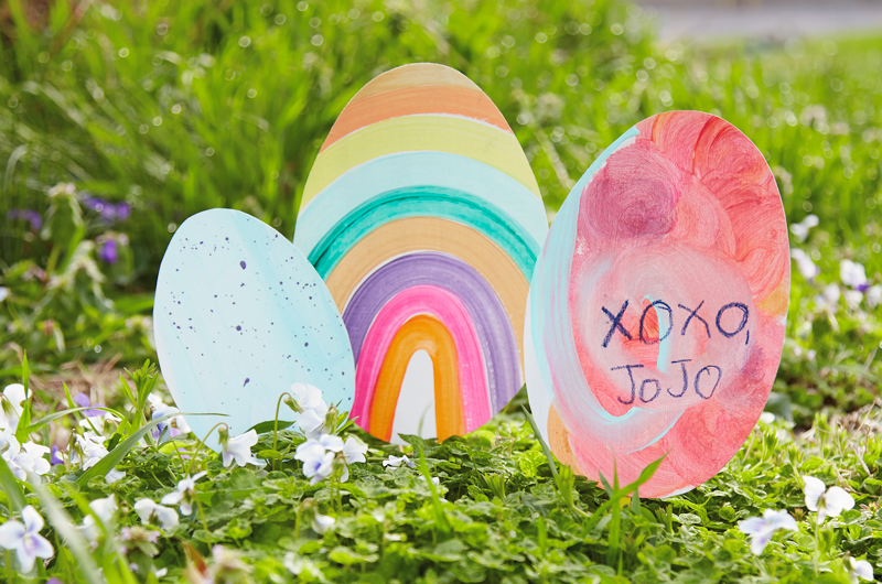 DIY Cardboard Easter eggs