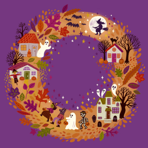 Halloween wreath