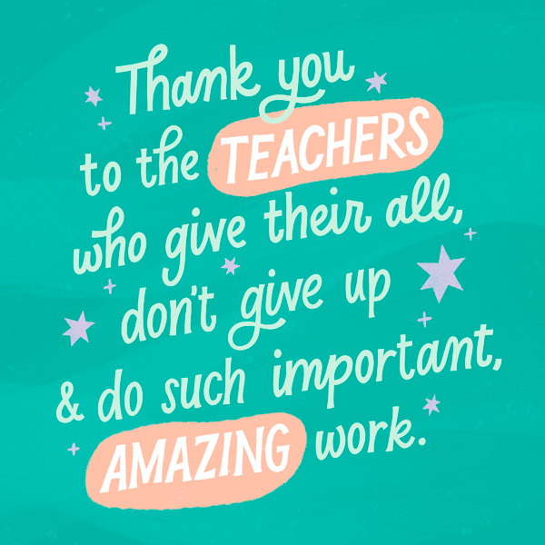 A lettered quote that reads,
